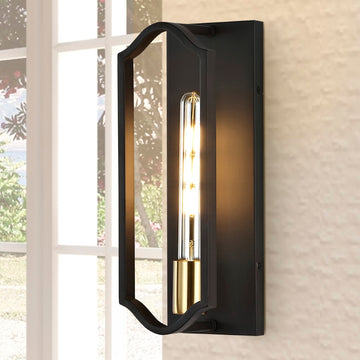 Chloe 4.75" Modern Bohemian Iron LED Sconce - JONATHAN Y